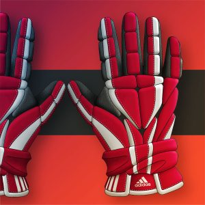 Adidas Lacrosse Gear | Adidas Glove Rendering