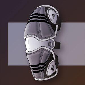 Adidas Lacrosse Gear | Knew Pad Rendering